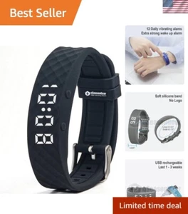 Comfortable Silicone 12 Alarm Vibrating Watch - Ideal for ADHD and Medication - Picture 1 of 8