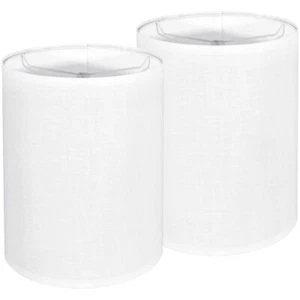 Tall Lamp Shades Set of 2 Drum Lampshade for Table Lamps Floor Lamp 10" Top X... - Picture 1 of 6