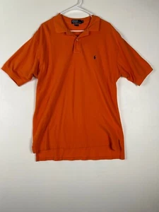 Polo Ralph Lauren Men's Shirt Extra Large XL Orange Collard Pony 3 Button - Picture 1 of 8