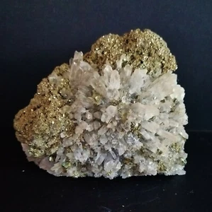 Quartz on Romanian Pyrite Specimen/342 grams (collection) - Picture 1 of 1