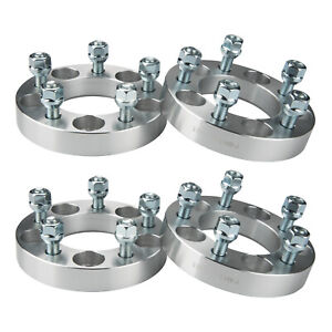 4x 1" 5x5 to 5x4.5 Wheel Spacers Adapters 12x1.5 Studs 5x127 to 5x114.3 For Jeep