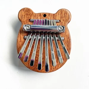 65mm 8 Keys Mini Kalimba Real  Wooden Finger Thumb Piano Musical Instrument - Picture 1 of 1
