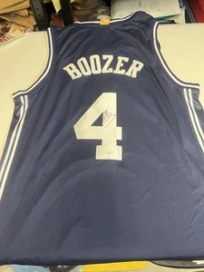 DUKE BLUE DEVILS-CARLOS BOOZER SIGNED AUTOGRAPHED JERSEY XL JSA COA BULLS STAR - Picture 1 of 6