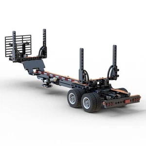 Hot Sale American Truck Logging Trailer Model 472 Bricks MOC Build Gift - Picture 1 of 2