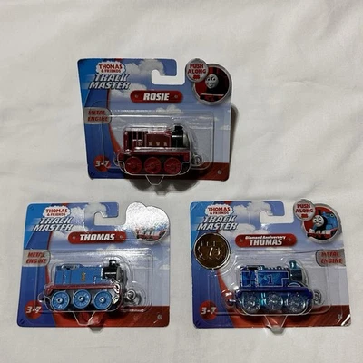 3 Thomas & Friends TrackMaster Push Along Rosie Thomas Diamante Aniversario Metal Foto 1 de 4