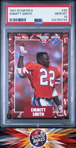 1991 Star Pics 20 Emmitt Smith PSA 10 - Picture 1 of 2