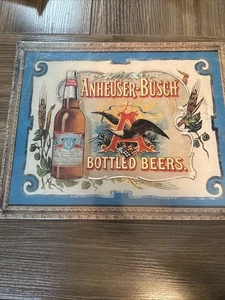 Anheuser-Busch Bottled Beers Sign Retro Beer Bar Decor Sealed Nostalgia Ink - Picture 1 of 7