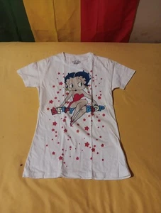 New Betty Boop White T-Shirt Top Jr Womans Large 11/13 - Picture 1 of 4