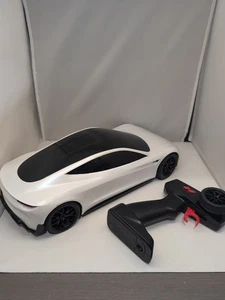 Hot Wheels Remote Control Tesla Roadster RC Car 1:10 Scale - White - Picture 1 of 10
