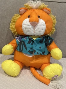 Vintage Fisher Price Puffalump Lion Plush Stuffed Animal Hawaiian Shirt 1987 - Picture 1 of 5
