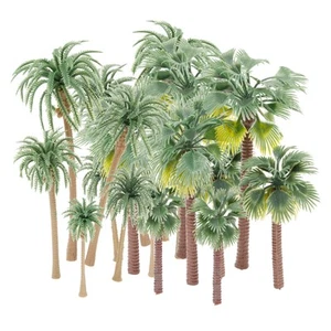 32x Mini Palm Trees with 2 Styles for Architectural Modeling, Dioramas, Crafts - Picture 1 of 8