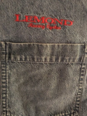 Camisa vaquera vintage azul con bordado rojo Lemond Racing Cycles Foto 1 de 3