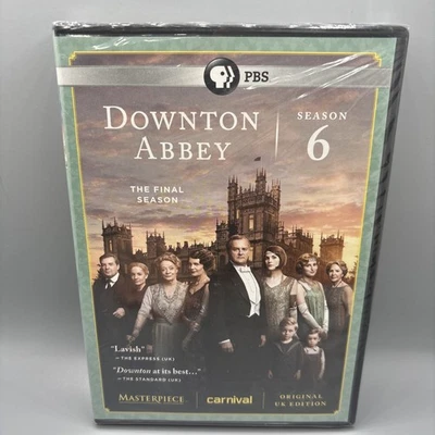 DVD Downton Abbey сезон 6 последний сезон ~ новый и запечатанный ~ PBS - Изображение 1 из 2