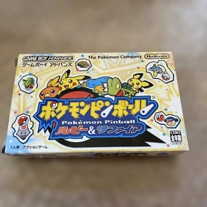 Pokemon Pinball Ruby & Sapphire Nintendo Gameboy Advance GBA w/ Box Instruction - Picture 1 of 2