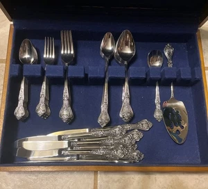 Vintage Normandy Stainless Flatware 50 pieces Japan with case Read - Picture 1 of 12