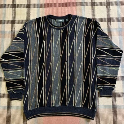Vintage Tundra Canada 3D Knit Coogi Style Pullover Sweater - Size L!!! - Image 1 of 4