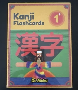 Dr. Moku's Kanji Flash Cards 1 Learn Japanese Kanji Characters NIB Sealed - Picture 1 of 6