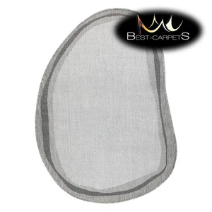 Modern Designer sisal Rug "ORGANIC" 2125 stone ecru grey natural irregular shape - Picture 1 of 10