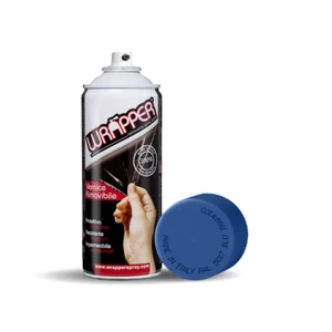 WRAPPER BLU TRAFFICO PELICOLA SPRAY REMOVIBILE 400ML COLORE RAL 5017 - Foto 1 di 1