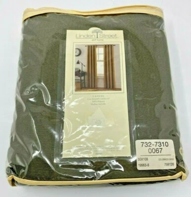 LINDEN STREET JCP Black Out 50 X 108" GROMMET Pocket Panel Curtain Colorado SAGE - Image 1 of 4