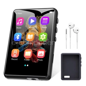 MP3 Player Bluetooth 5.3 Full Touch Screen Bulit in Speaker FM Radio Recorder - Picture 1 of 26