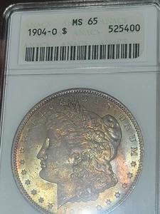 1904 0 $1 Morgan Dollar ANACS "Soapbox" MS65 Toned #525400 - Picture 1 of 11