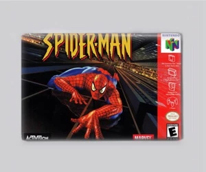 SPIDER-MAN / N64 - IMÁN NEVERA 2"x3" (juego nintendo 64 caja retro spiderman - Imagen 1 de 3
