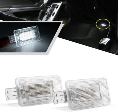 2PC Led Door Courtesy Light Footwell Lamps 2003-2014 For Volvo XC90 XC70 S60 S80 - Image 1 of 4