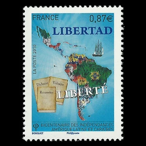 France 2010 - 200th Anniversary of Caribbean Independence - Sc 3925 MNH - Picture 1 of 2