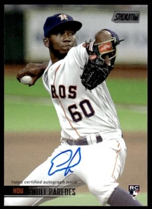 2021 Stadium Club Autographs Enoli Paredes Auto Houston Astros #SCBA-EP R56 - Picture 1 of 2