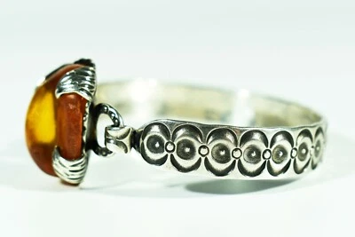 Helmut von KLEIST Silber Bernstein Armreif ° Gold + Silberschmiede Worpswede °°° - Bild 1 von 4