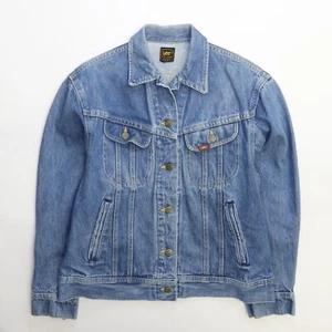 Chaqueta de Camionero Denim Lee PATD-153438 De Colección Talla Pequeña Azul Años 70 - Imagen 1 de 4