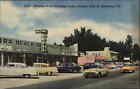 St Peterburg Fl Madeira Shopping Center Classic 1950S Cars Linen Postcard