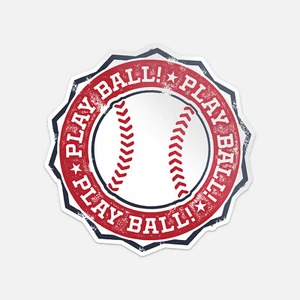 Spielball Baseball Sport Grunge Stempel Vinyl Aufkleber Abziehbild - Bild 1 von 1