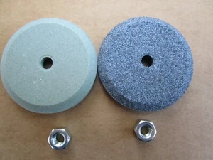 BIZERBA SHARPENING STONES W NUTS SE12 SE12D OEM# 60223401000 AND 60223401100 - Picture 1 of 2