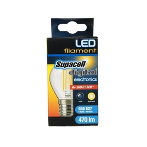 Supacell G45 E27 A + Smart LED Filament 470lm 4W Energiesparende warmweiße Glühbirne - Bild 1 von 2