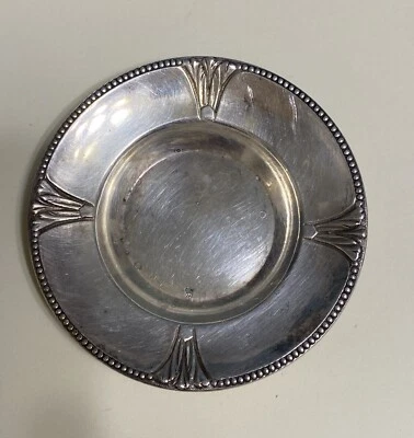 "Antigua miniatura Wilhelm Wolff placa de plata 2,75"" Art Nouveau Art Nouveau" Foto 1 de 4