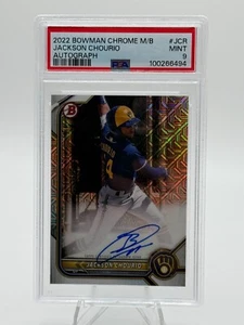 2022 Bowman Chrome Mega Box Jackson Chourio Auto #BCMA-JCR PSA 9 - Picture 1 of 2