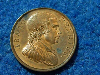 Great Britain: 1791 DH-13 Warwickshire, County Token . Red glossy Very Scarce - Image 1 of 4