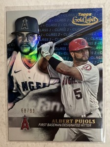 2020 Topps Gold Label Albert Pujols Class 2 Blue #d 68/99