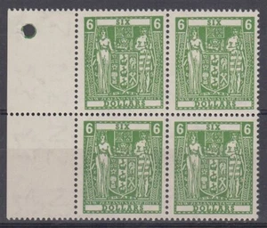 NEW ZEALAND 1984 $6 ARMS WATERMARK SIDEWAYS INVERTED (x4) MINT MNH (ID:H631) - Picture 1 of 1