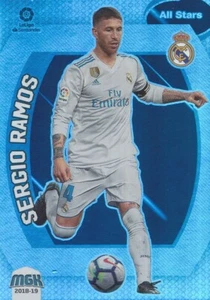 377 SERGIO RAMOS ? ALL STARS REAL MADRID.CF METAL CARD MGK LIGA 2019 PANINI #2 - Picture 1 of 2