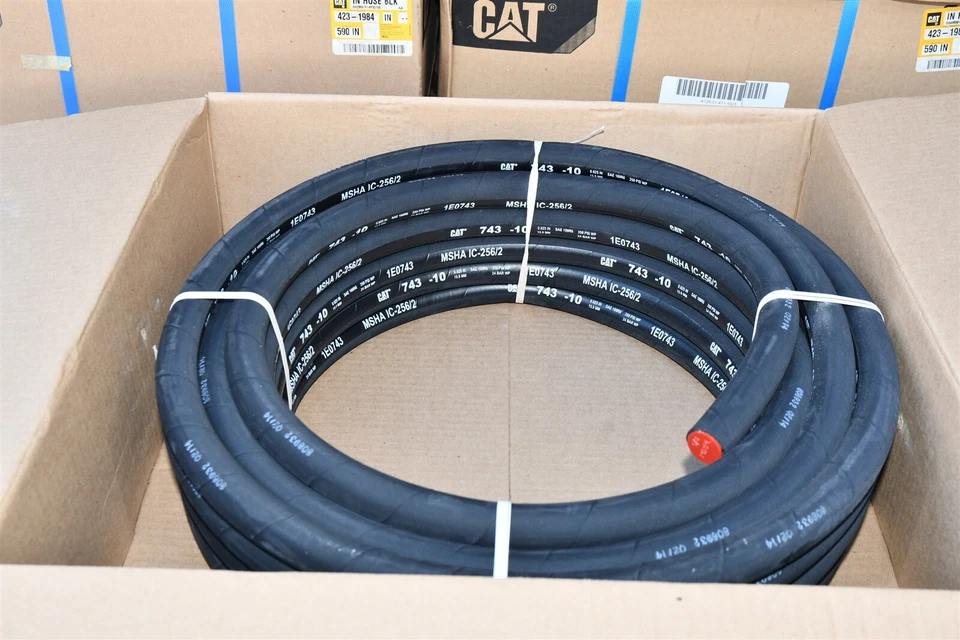 50' Caterpillar 5/8" Low Pressure Hydraulic Hose Return Line Hose SAE 100 R6