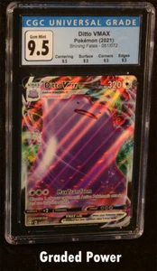 Pokemon Shining Fates Ditto VMAX CGC 9.5 QUAD (9117) 051/072 - Picture 1 of 2