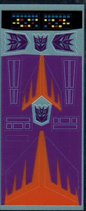 TRANSFORMERS GENERATION 1, G1 DECEPTICON CYCLONUS REPRO LABELS / STICKERS - Picture 1 of 1