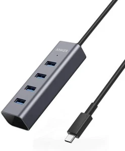 Anker Aluminum Hub USB C Adapter with 4 USB 3.0 Ports for MacBook Pro/Galaxy/XPS - Picture 1 of 7