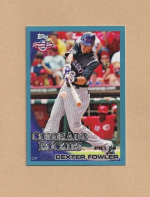 2010 Topps Opening Day - Blue Dexter Fowler #9 Colorado Rockies 1605/2010 - Image 1 of 3