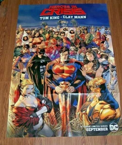 Heroes In Crisis Promo Poster 24" x 36" DC 2018 Clay Mann - Picture 1 of 5