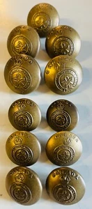 WW1 Canadian Army Forces Canada Division CEF Corps Tunic Button set - REPRO - Picture 1 of 1