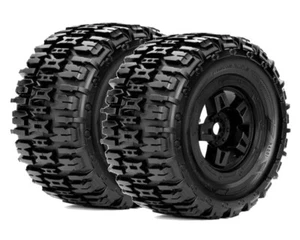 Roapex Reifen 1/8 Monster Truck montiert Schwarz Felgen 17mm Hex Renegade ... - Bild 1 von 1